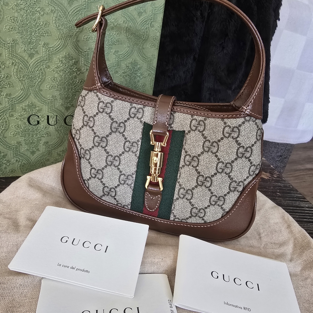 Authentic Gucci Jackie 1961 Mini Bag 2way, Handbag Or Crossbody Bag - Picture 4 of 16